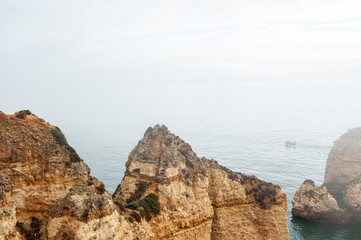 Fototapeta na wymiar The rock formation of Ponta de Piedade - Lagos - Portugal.