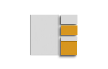 Letterhead with business card mockup