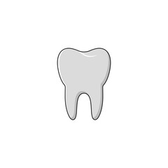 Isolated teeth vector art and graphics