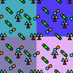 seamless pattern with kids