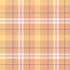 Seamless Peach Blossom Tartan Pattern. Scottish Kilt Ornament. Cage background.	
