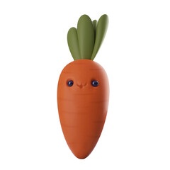 Cartoon character of carrot