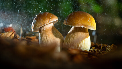 Cep is also known as cèpes or porcini. It is an edible mushroom and a real delicacy.