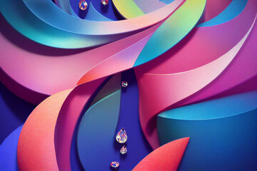 Abstract gemstone jewellery design and a luxurious shopping concept with diamonds and crystals.