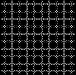 Naklejka premium Black and white geometric seamless pattern