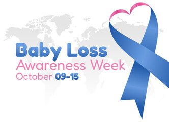 vector graphic of baby loss awareness week good for baby loss awareness week celebration. flat design. flyer design.flat illustration.