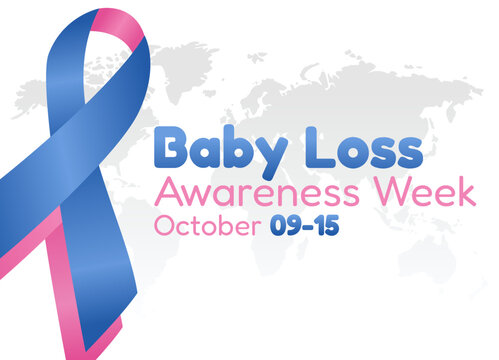 vector graphic of baby loss awareness week good for baby loss awareness week celebration. flat design. flyer design.flat illustration.