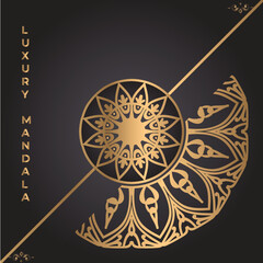 Luxury ornamental mandala design