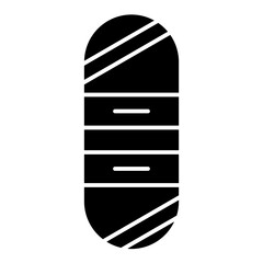 snowboard solid icon
