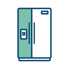 refrigerator icon vector design template in white background