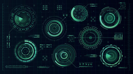 Hud futuristic circular