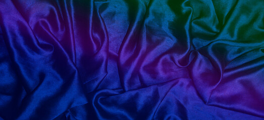 Blue and purple silk satin making a digital abstract background