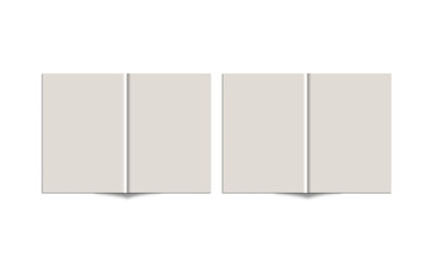 Open magazine mockup