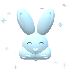 Obraz premium New Year rabbit
