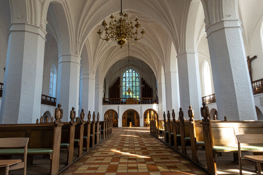 Maribo, Denmark The interior of the Maribo Cathedral.