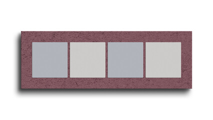 Square business card mockup