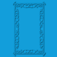 Frame, in the style of an ornament, Vector illustration eps 10, Art.