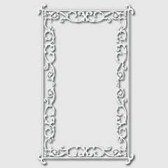 Frame, in the style of an ornament, Vector illustration eps 10, Art.