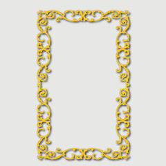 Frame, in the style of an ornament, Vector illustration eps 10, Art.