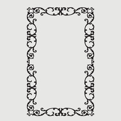 Frame, in the style of an ornament, Vector illustration eps 10, Art.