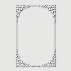 Frame, in the style of an ornament, Vector illustration eps 10, Art.