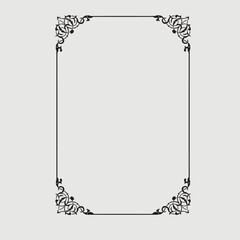 Frame, in the style of an ornament, Vector illustration eps 10, Art.