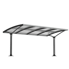 3d rendering illustration of an outdoor shelter