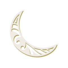 ornamental crescent moon