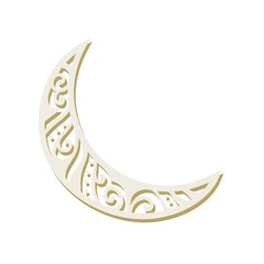 ornamental crescent moon
