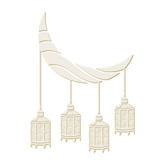 ornamental crescent moon