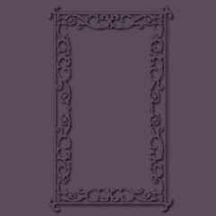 Frame, in the style of an ornament, Vector illustration eps 10, Art.