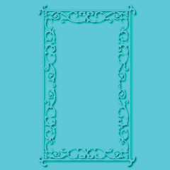 Frame, in the style of an ornament, Vector illustration eps 10, Art.