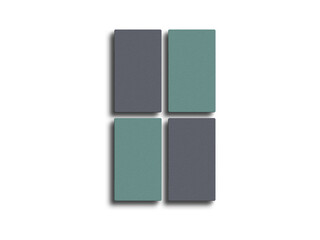 Vertical business card mockup