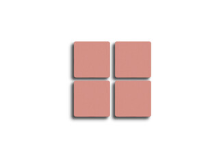 Minimal square business card mockup