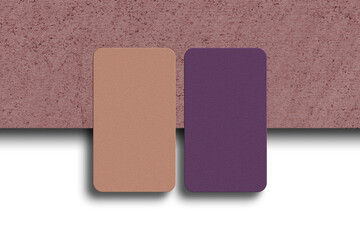 Vertical business card mockup