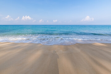 Fototapeta na wymiar tropical paradise beach with white sand,background concept,Phuket Province, Thailand