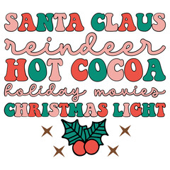 Retro Sublimation Christmas SVG Design