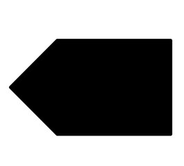 Left tab arrow icon  - obrazy, fototapety, plakaty
