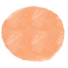 Abstract watercolor orange round shape illustration