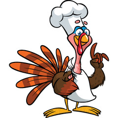 Cartoon happy cute thanksgiving turkey bird. Vector illustration isolated. Design for Thanksgiving Day