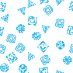 Vector set background. Square, circle, triangle. Geometry group batik graphic. Hand drawn round doodle painting. Design pattern illustration. Seamless. Art backdrop vector concept. Pastel color