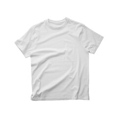 Flat Lay Unisex White T-Shirt Front Mockup