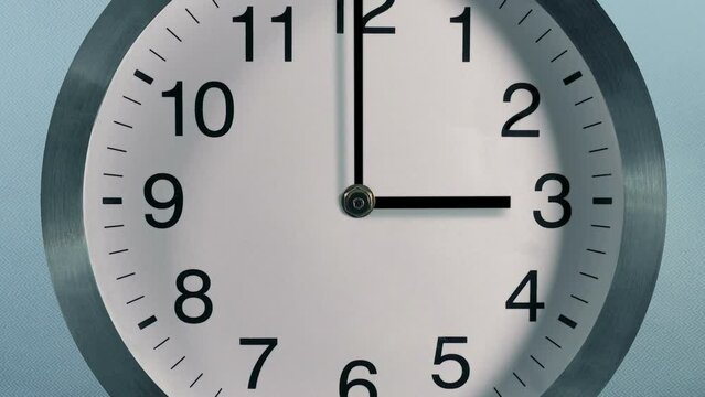 Clock Face 12 Hour Loop In The Office