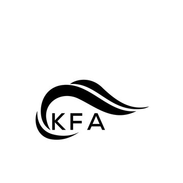 KFA letter logo. KFA blue image on white background. KFA Monogram logo design for entrepreneur and business. KFA best icon.
