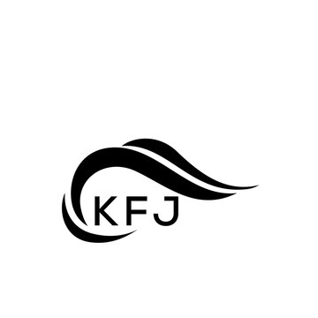 KFJ letter logo. KFJ blue image on white background. KFJ Monogram logo design for entrepreneur and business. KFJ best icon.
