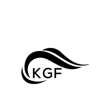 KGF letter logo. KGF blue image on white background. KGF Monogram logo design for entrepreneur and business. KGF best icon.
