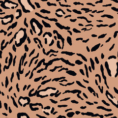 Abstract modern leopard seamless pattern. Animals trendy background. Color decorative vector stock illustration for print, card, postcard, fabric, textile. Modern ornament of stylized skin