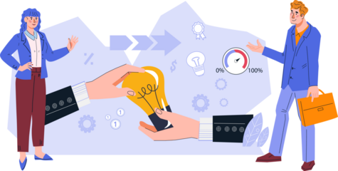 Financial consultation and business solution, professional advice to increase profit.