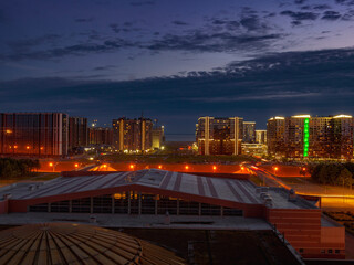 views of the city of St. Petersburg in summer