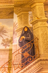 Nun Praying Painting St. Augustine Cathedral Catholic Church Tuscon Arizona